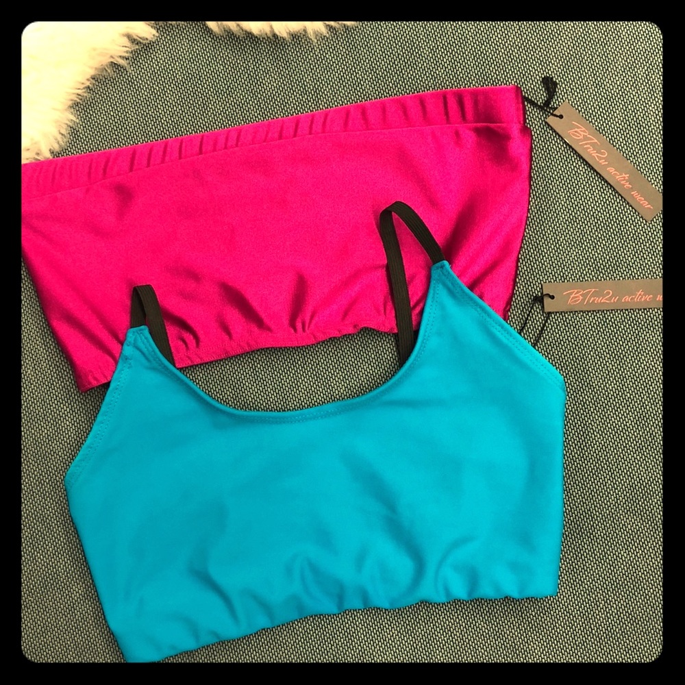 NWT BTru2u Active Wear Sports Bra & Bandeau Top sS